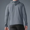 Camiseta de manga larga con capucha Conquer Reform - Gris acero