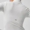 Camiseta de manga larga con cremallera de 1/4 Alo Softsculpt Precision - Blanco