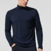 Camiseta de manga larga con cuello alto Conquer Reform - Azul marino