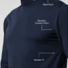 Camiseta de manga larga con cuello alto Conquer Reform - Azul marino