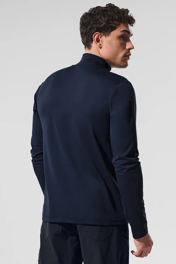Camiseta de manga larga con cuello alto Conquer Reform - Azul marino