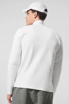 Camiseta de manga larga con cuello alto Conquer Reform – Blanco