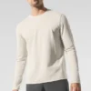 Camiseta de manga larga con cuello redondo Conquer Reform - Blanco hueso