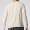 Camiseta de manga larga con cuello redondo Conquer Reform - Blanco hueso