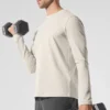 Camiseta de manga larga con cuello redondo Conquer Reform - Blanco hueso