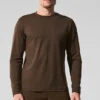 Camiseta de manga larga con cuello redondo Conquer Reform - Espresso