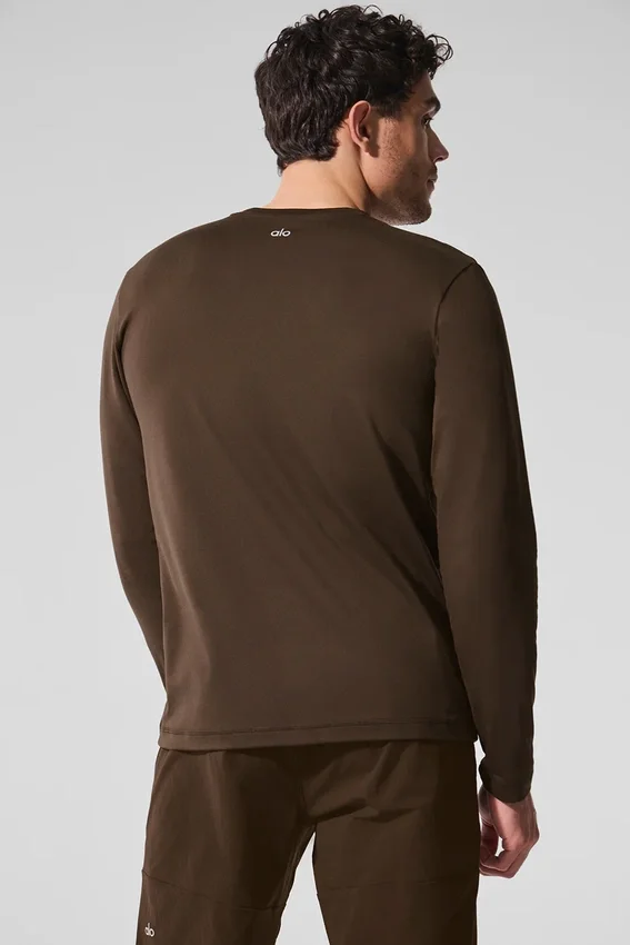 Camiseta de manga larga con cuello redondo Conquer Reform - Espresso