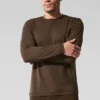 Camiseta de manga larga con cuello redondo Conquer Reform - Espresso