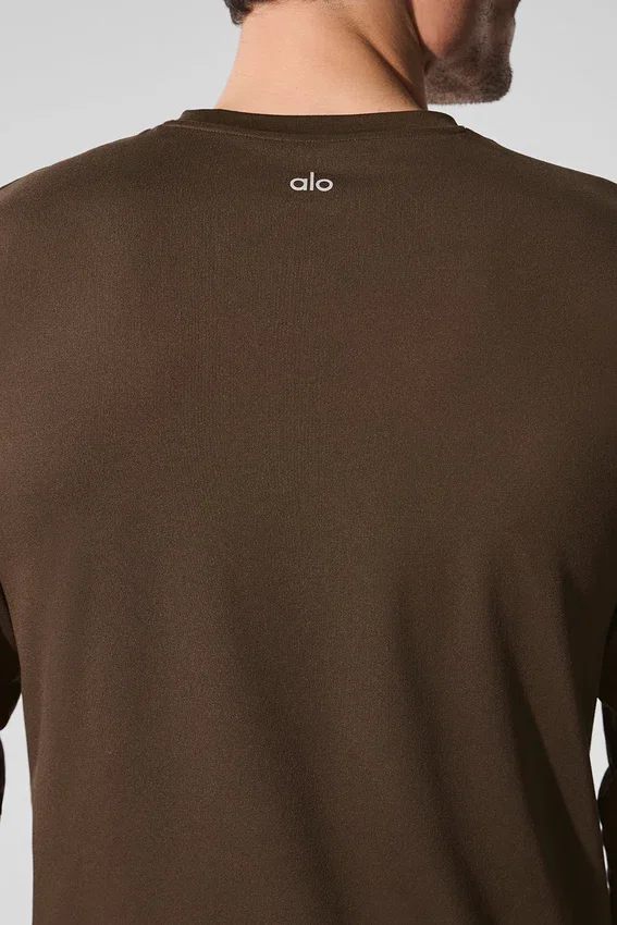 Camiseta de manga larga con cuello redondo Conquer Reform - Espresso