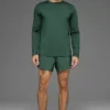 Camiseta de manga larga con cuello redondo Conquer Reform - Verde trébol