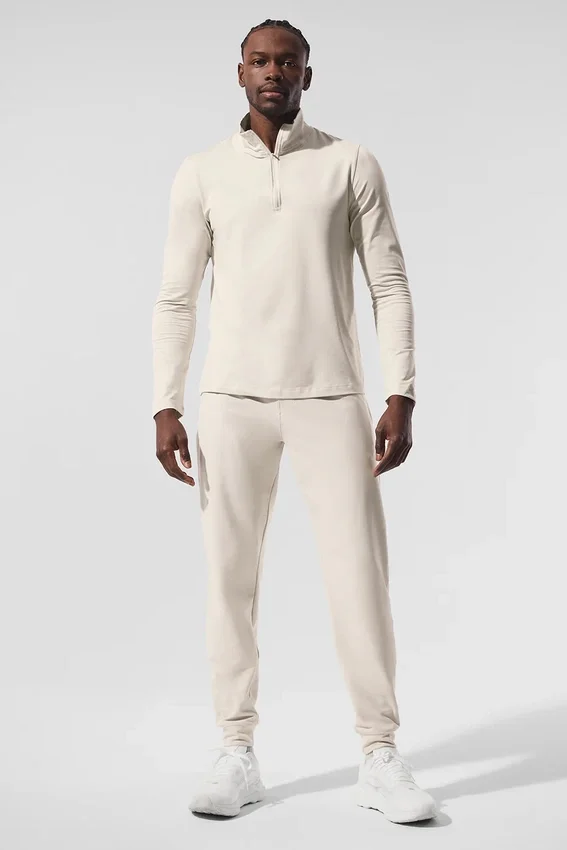 Camiseta de manga larga Conquer 1/4 Zip Reform - Bone