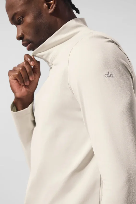Camiseta de manga larga Conquer 1/4 Zip Reform - Bone
