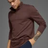 Camiseta de manga larga Conquer 1/4 Zip Reform - Brownstone