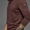 Camiseta de manga larga Conquer 1/4 Zip Reform - Brownstone
