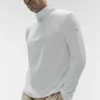 Camiseta de manga larga Conquer Reform con cremallera de 1/4 - Blanco