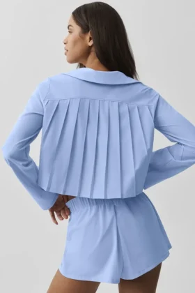 Camiseta de manga larga corta «Unmatched» – Azul Provenza claro