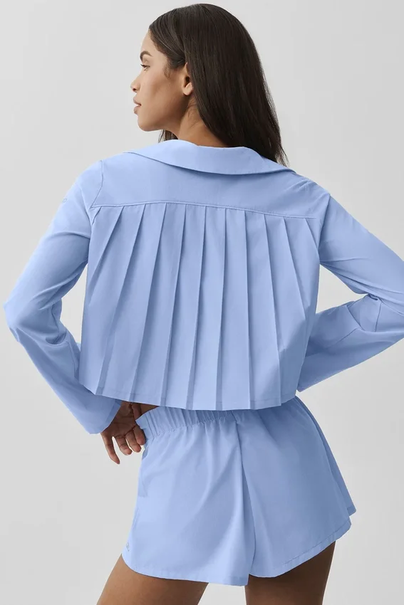 Camiseta de manga larga corta «Unmatched» - Azul Provenza claro