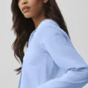Camiseta de manga larga corta «Unmatched» - Azul Provenza claro