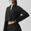 Camiseta de manga larga corta «Unmatched» — Negro