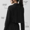 Camiseta de manga larga corta «Unmatched» — Negro