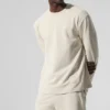 Camiseta de manga larga Double Take - Beige