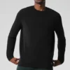 Camiseta de manga larga Double Take - Negro