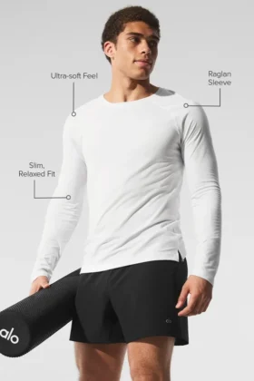 Camiseta de manga larga Triumph – Blanca