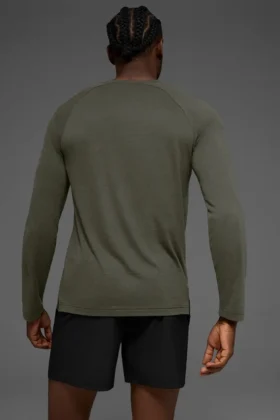 Camiseta de manga larga Triumph – Verde sigiloso