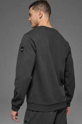 Camiseta de manga larga Waffle Lounge — Anthracite