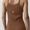 Camiseta de tirantes abotonada «Sunlit» de Jerséis — Marrón «Sun Kissed»