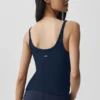 Camiseta de tirantes Adore de canalé - Azul marino