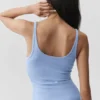Camiseta de tirantes Adore de canalé - Azul Provenza claro