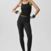 Camiseta de tirantes Adore de punto elástico - Negro