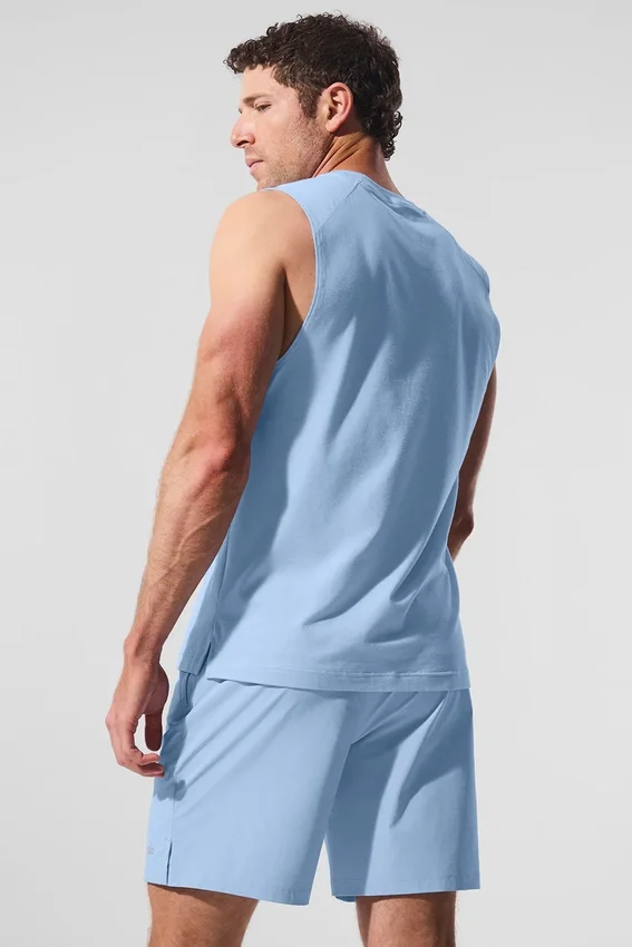 Camiseta de tirantes Alo Vapor Muscle - Azul concha