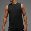 Camiseta de tirantes Alo Vapor Muscle — Negro