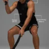 Camiseta de tirantes Alo Vapor Muscle — Negro
