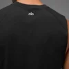 Camiseta de tirantes Alo Vapor Muscle — Negro