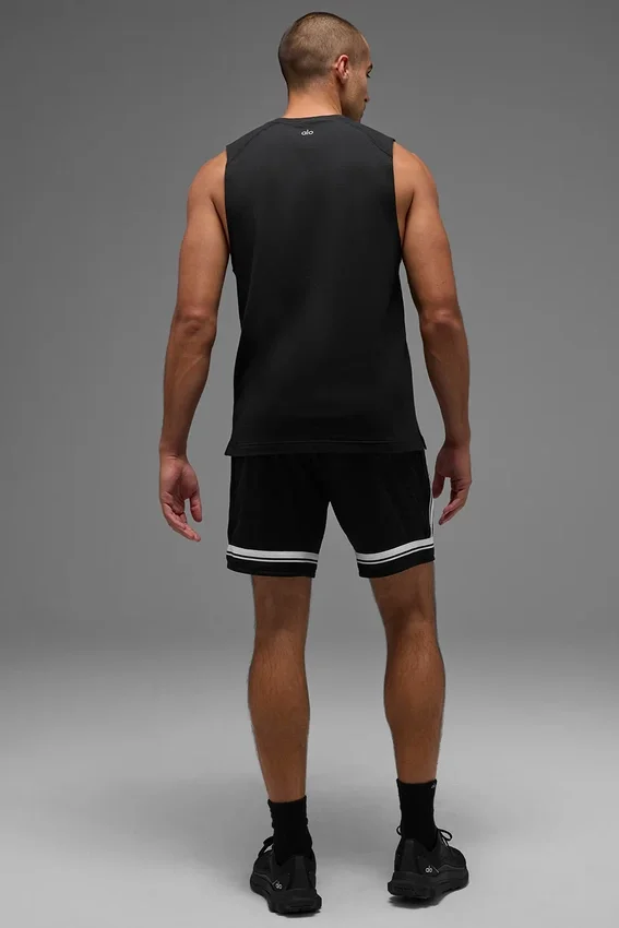Camiseta de tirantes Alo Vapor Muscle — Negro