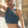 Camiseta de tirantes Aspire - Azul piedra/Blanco