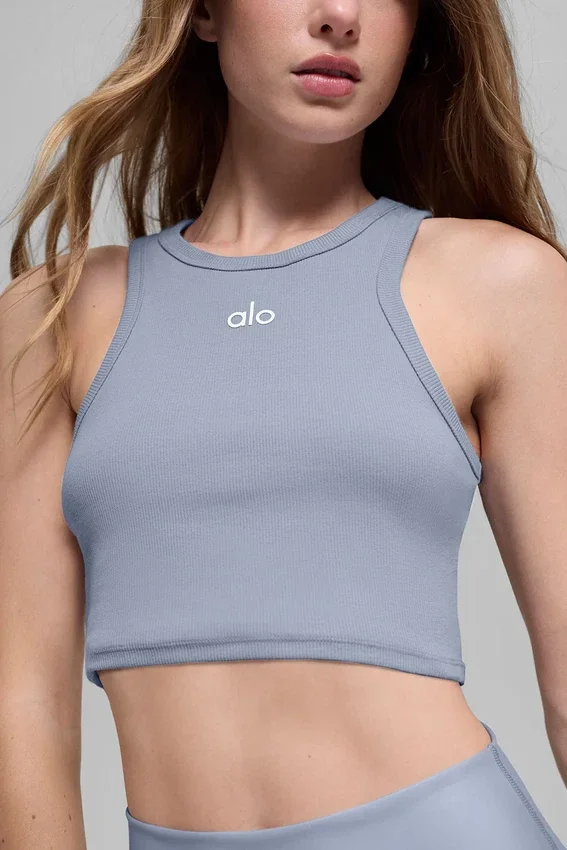 Camiseta de tirantes Aspire - Gris hielo/Blanco