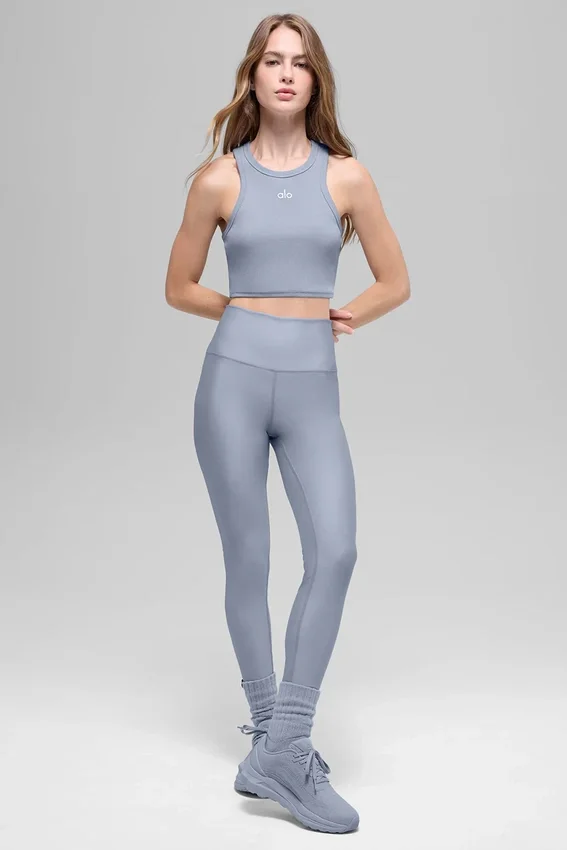 Camiseta de tirantes Aspire - Gris hielo/Blanco