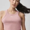 Camiseta de tirantes Aspire - Rosa vintage/Blanco