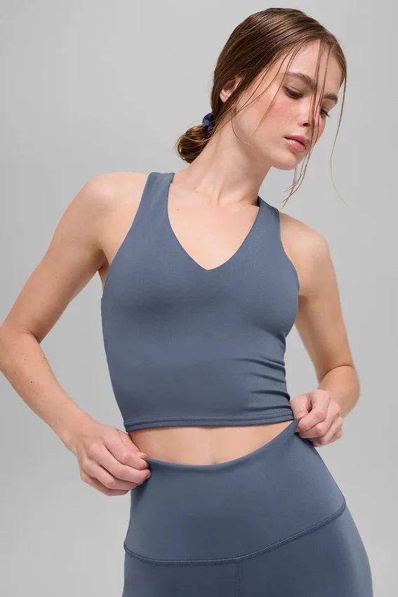 Camiseta de tirantes con efecto «Real Bra» y estampado con Airbrush - Bluestone
