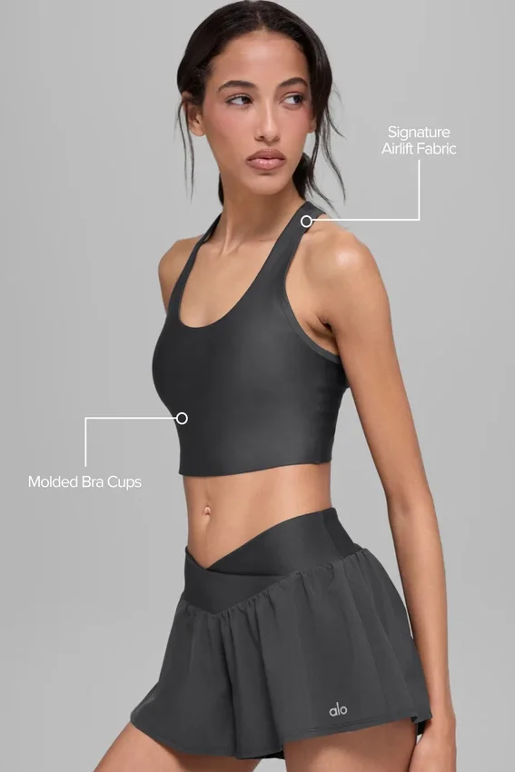 Camiseta de tirantes con sujetador Airlift Super Sleek - Antracita