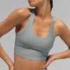 Camiseta de tirantes con sujetador Airlift Super Sleek - Gris lunar