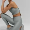 Camiseta de tirantes con sujetador Airlift Super Sleek - Gris lunar