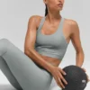 Camiseta de tirantes con sujetador Airlift Super Sleek - Gris lunar