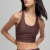Camiseta de tirantes con sujetador Airlift Super Sleek - Marrón piedra