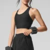 Camiseta de tirantes con sujetador Airlift Super Sleek - Negro