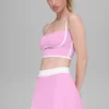 Camiseta de tirantes con sujetador integrado Airbrush Streamlined - Rosa Candy Heart/Blanco